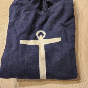 GAP Navy Blue Sweater with White Design